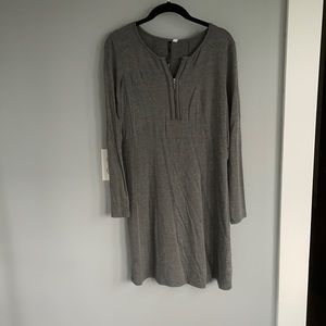 Kensie Long Sleeve Gray Dress